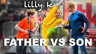 FATHER vs SON Dance Moms Challenge ft Lilly K [upl. by Amian]