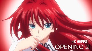 「Creditless」High School DxD New OPENING 2  ZAQ『Gekijyouron』4K 60FPS [upl. by Odracir885]