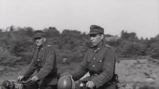 GermanHeerluftwaffe troops Surrender 1945 on bicycles back home [upl. by Naot]