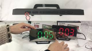 How To Set LED Mirror Alarm Clock  Setting Guide [upl. by Roby]