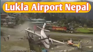 Nepal Lukla Airport Crash Landing amp Takeoff [upl. by Annelak]