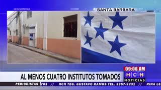 ¡Tomados 4 centros educativos en Santa Bárbara por bono estudiantil [upl. by Shep95]