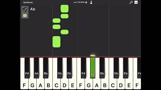 If I had a chicken piano tutorial very easy  on synthsia [upl. by Aryam947]