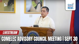 LIVE Comelec Advisory Council Meeting September 30 2024  Replay [upl. by Allebram38]