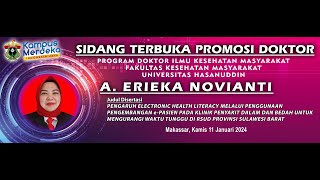 SIDANG TERBUKA PROMOSI DOKTOR A ERIEKA NOVIANTI [upl. by Mahalia]