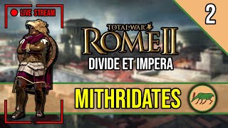 Liberating the Greeks  ROME 2 Total War  Live Stream MITHRIDATES VI Divide Et Impera 2 [upl. by Doley]