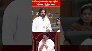 Deputy CM pawankalyan Great Words About Raghu Rama krishna Raju  Ap Assembly Live  SSP TV [upl. by Zebapda]