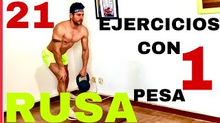 21 EJERCICIOS QUE PUEDES HACER EN CASA con PESAS RUSAS PARA MARCAR CUERPO COMPLETO Y GANAR MÚSCULO ✅ [upl. by Malik]