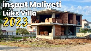 Müstakil Lüks Villa Maliyeti  Kaba İnşaat 2023 Maliyeti [upl. by Anaerda]