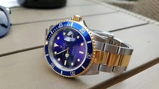 Rolex Submariner 16613  Bluesy Review [upl. by Asennav]