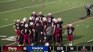 FOOTBALL Vilonia Eagles VS Greenbrier Panthers  11824 [upl. by Emanuel]