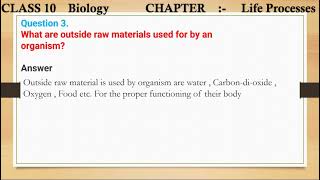 What are outside raw materials used for by an organism [upl. by Firooc]