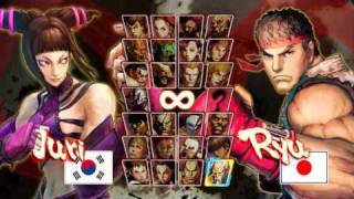 street fighter IV PC  custome menu and select character music [upl. by Lieno]