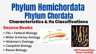 Hemichordata amp Chordata  General Characteristics amp Classification  Miller amp Harley Zoology  PPSC [upl. by Harrison]