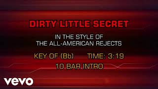 All American Rejects  Dirty Little Secret Karaoke [upl. by Helms]