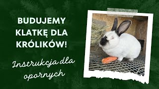 Budujemy klatkę dla królików Wersja dla opornych Budowa klatki bez prądu [upl. by Llerrehs]