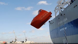 FreeFall Lifeboat  Launching amp Recovery Of Free Fall Lifeboats [upl. by Enrobso]