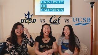 UC Comparison UCB vs UCSD vs UCSB [upl. by Concettina645]