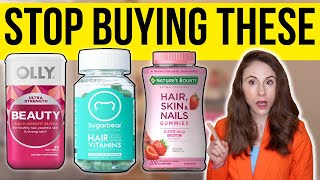 THE TRUTH ABOUT HAIR SKIN AND NAIL VITAMINS  Dermatologist [upl. by Enimrej]