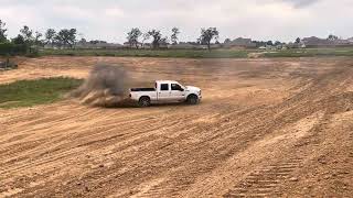 F250 Platinum 67 Powerstroke Doing Donuts [upl. by Aihk267]