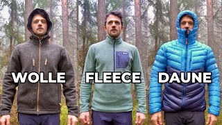 Wolle vs Fleece vs Daune [upl. by Edik]