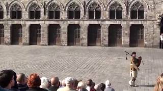 Ypres Memorial Tattoo 2014  Lone Piper  Massed Pipe Band [upl. by Eiznik]