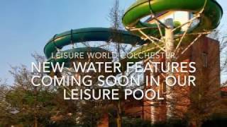 New leisure pool water features coming soon at Leisure World Colchester [upl. by Haerr]