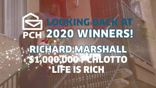 PCH Looking Back At 2020 Winners Richard M Wins 100000000 PCHlotto Life Is Rich [upl. by Hescock]