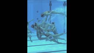 Chinas Artistic Swimming Free Routine 🥈 FULL LENGTH shorts olympic [upl. by Eiromem]