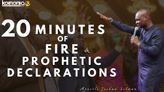 20 MINUTES OF FIRE AND SPECIAL PROPHETIC DECREES AND DECLARATIONS by Apostle Joshua Selman [upl. by Norad]