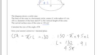 Edexcel iGCSE Mathematics A 4MA04HR January 2014 Q21 [upl. by Nahte]