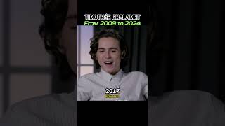 Timothee Chalamet evolution thenandnow evolution timotheechalamet dune shorts [upl. by Charil76]