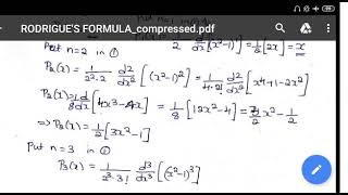 Rodrigues formula and problems 1 [upl. by Anazraf]