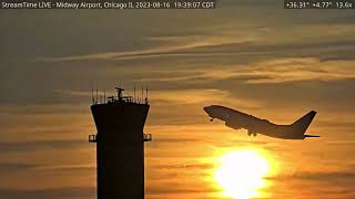 SWA Lone Star One leaving Chicago Midway 8 16 23 [upl. by Leiram]