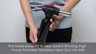 ProIroda HG350 Gas Heat Gun  Hot Air Gun [upl. by Ettenirt181]