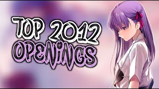 My TOP Anime Openings of 2012 [upl. by Mcadams]