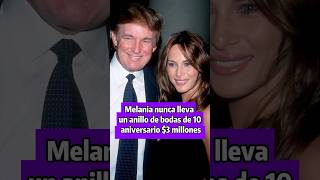 Melania nunca lleva un anillo de bodas del décimo aniversario de 10 millones de dólares [upl. by Allianora]