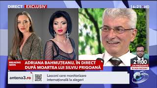 Prima reacție a Adrianei Bahmuțeanu după moartea lui Silviu Prigoană [upl. by Wernick134]