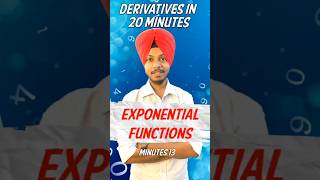 Understanding Derivatives Exponential Functions  Min 13  maths k2institute [upl. by Hoffman199]