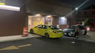 Car CRASHES through McDonalds Restaurant dining room window [upl. by Euhc]