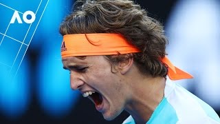 Rafa and Zverev duke out epic 37shot rally  Australian Open 2017 [upl. by Aleahpar197]