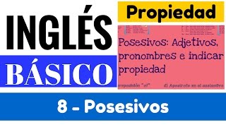 Posesivos con adjetivos pronombres apostrofes y quotofquot Explicación y Ejemplos  8 de 15 [upl. by Beitch653]