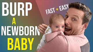 How to Burp a Newborn Baby  3 Easy Burping Techniques  Newborn Care [upl. by Ellecrag]