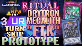 3 URs Drytron Megalith quotFTKquot with Amorphactor Pain  YuGiOh Master Duel Ritual Festival Event [upl. by Hgielah]