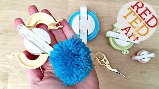 Clover Pom Pom Maker Tutorial  Easy Pom Pom DIY [upl. by Zilla]