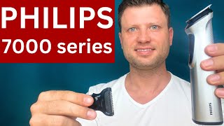 0092  Review  Philips Multigroom 7000 Series Trimmer 14in1 [upl. by Hsekar]