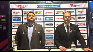 Presskonferens efter FärjestadMoDo [upl. by Rochkind]