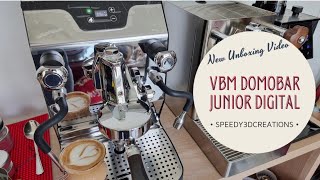 Unboxing  VBM Domobar Junior Digital  Heat Exchanger PID Espresso Machine [upl. by Ameline419]