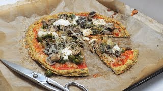 Pizza con base de tofu [upl. by Karie]