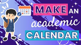 Creating a School or Academic Calendar with Canva  Plan Your Semesters Effectively [upl. by Voletta]